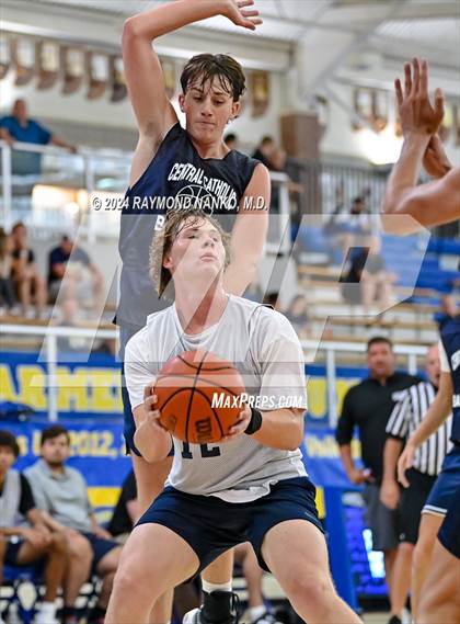 Thumbnail 2 in Lafayette Central Catholic vs Tri-West Hendricks (IBCA / IHSAA Showcase) photogallery.