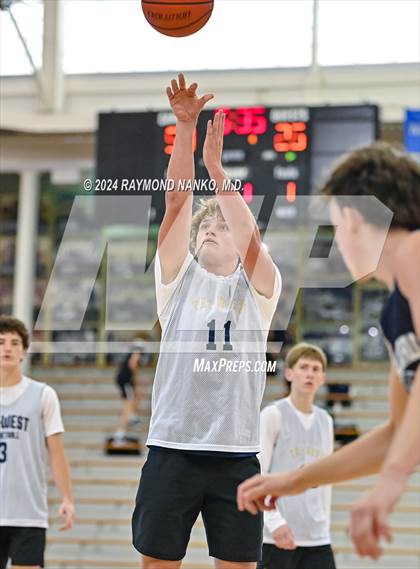 Thumbnail 3 in Lafayette Central Catholic vs Tri-West Hendricks (IBCA / IHSAA Showcase) photogallery.