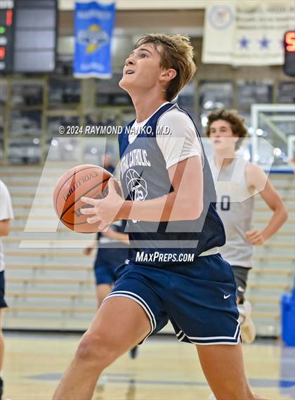 Thumbnail 3 in Lafayette Central Catholic vs Tri-West Hendricks (IBCA / IHSAA Showcase) photogallery.