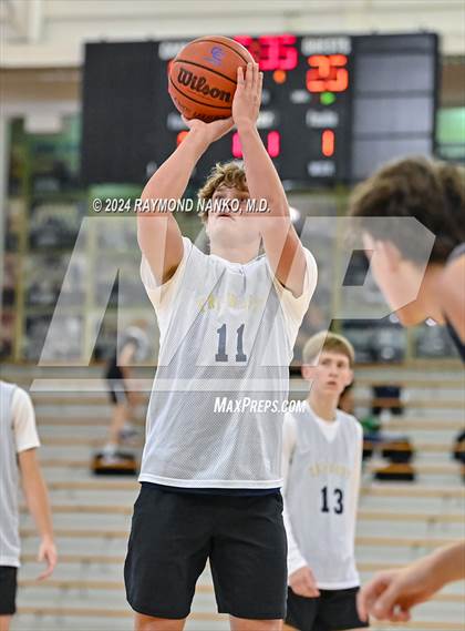 Thumbnail 2 in Lafayette Central Catholic vs Tri-West Hendricks (IBCA / IHSAA Showcase) photogallery.
