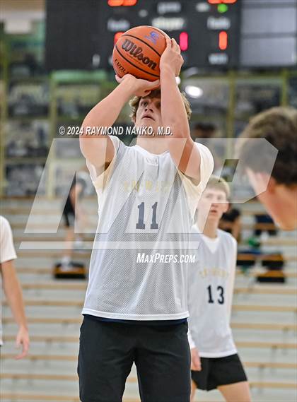 Thumbnail 1 in Lafayette Central Catholic vs Tri-West Hendricks (IBCA / IHSAA Showcase) photogallery.