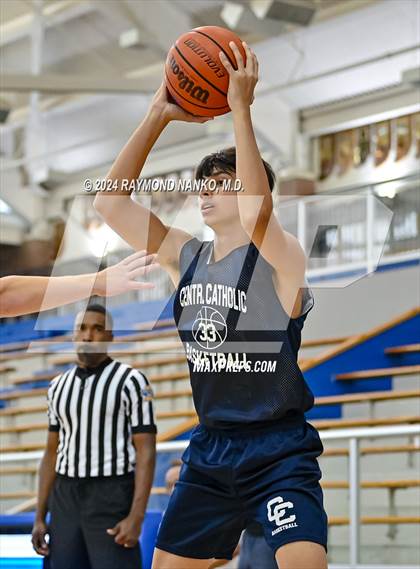 Thumbnail 1 in Lafayette Central Catholic vs Tri-West Hendricks (IBCA / IHSAA Showcase) photogallery.