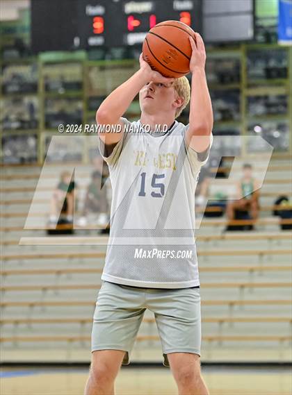 Thumbnail 1 in Lafayette Central Catholic vs Tri-West Hendricks (IBCA / IHSAA Showcase) photogallery.