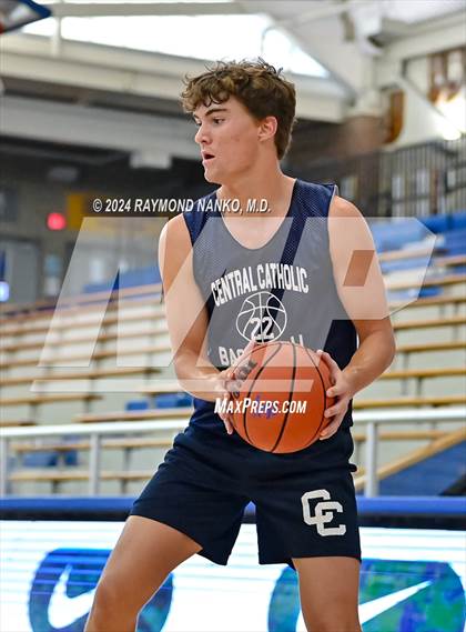 Thumbnail 2 in Lafayette Central Catholic vs Tri-West Hendricks (IBCA / IHSAA Showcase) photogallery.