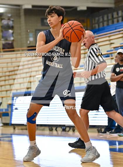 Thumbnail 2 in Lafayette Central Catholic vs Tri-West Hendricks (IBCA / IHSAA Showcase) photogallery.