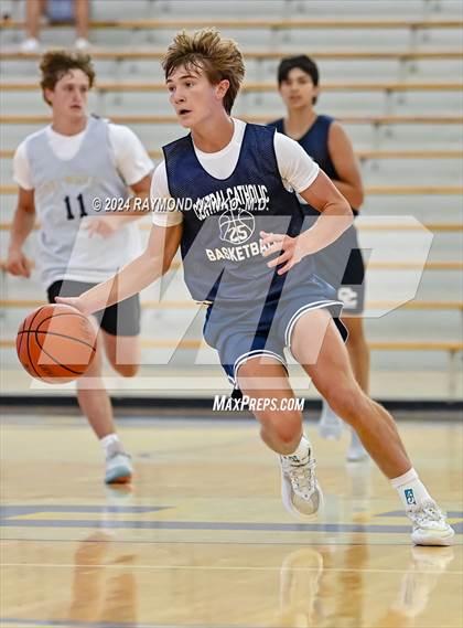 Thumbnail 3 in Lafayette Central Catholic vs Tri-West Hendricks (IBCA / IHSAA Showcase) photogallery.