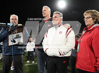 Thumbnail 2 in Mater Dei vs. St. John Bosco (Post Game) photogallery.