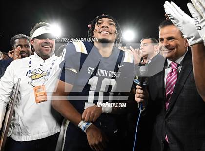 Thumbnail 1 in Mater Dei vs. St. John Bosco (Post Game) photogallery.