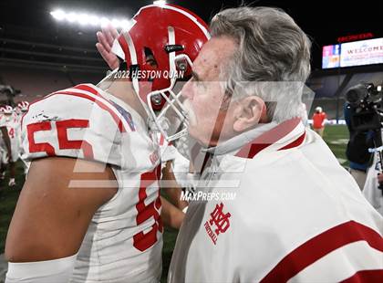 Thumbnail 2 in Mater Dei vs. St. John Bosco (Post Game) photogallery.