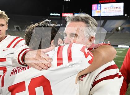 Thumbnail 1 in Mater Dei vs. St. John Bosco (Post Game) photogallery.
