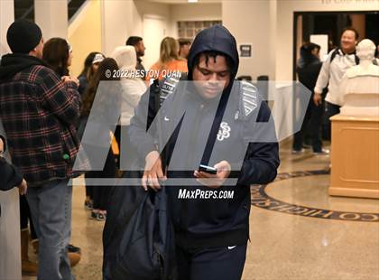 Thumbnail 1 in Mater Dei vs. St. John Bosco (Post Game) photogallery.