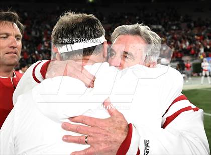 Thumbnail 2 in Mater Dei vs. St. John Bosco (Post Game) photogallery.