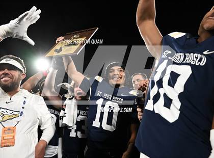 Thumbnail 3 in Mater Dei vs. St. John Bosco (Post Game) photogallery.