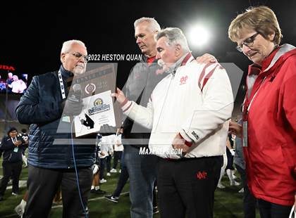 Thumbnail 1 in Mater Dei vs. St. John Bosco (Post Game) photogallery.