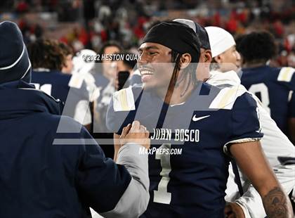 Thumbnail 3 in Mater Dei vs. St. John Bosco (Post Game) photogallery.