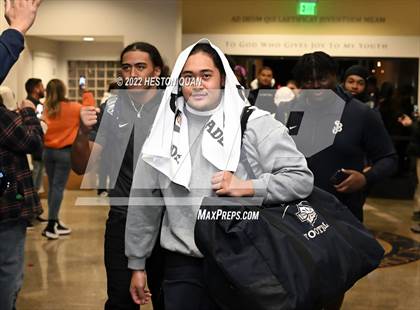 Thumbnail 2 in Mater Dei vs. St. John Bosco (Post Game) photogallery.