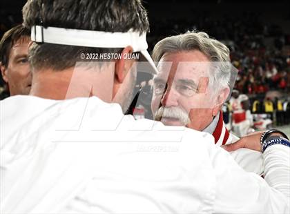 Thumbnail 2 in Mater Dei vs. St. John Bosco (Post Game) photogallery.