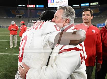 Thumbnail 2 in Mater Dei vs. St. John Bosco (Post Game) photogallery.