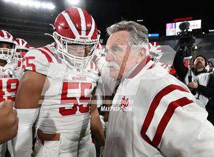 Thumbnail 2 in Mater Dei vs. St. John Bosco (Post Game) photogallery.
