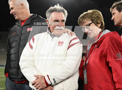 Thumbnail 2 in Mater Dei vs. St. John Bosco (Post Game) photogallery.