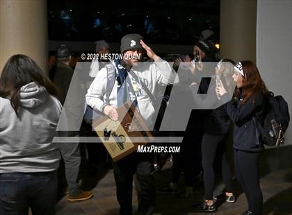 Thumbnail 2 in Mater Dei vs. St. John Bosco (Post Game) photogallery.