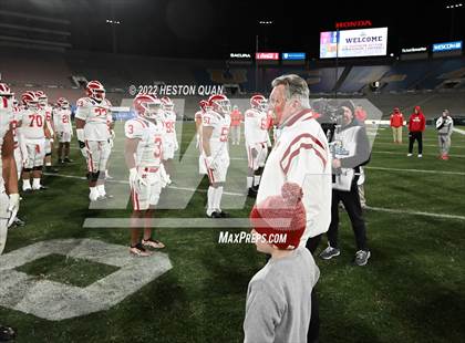 Thumbnail 2 in Mater Dei vs. St. John Bosco (Post Game) photogallery.
