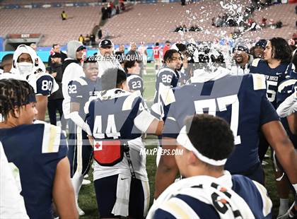 Thumbnail 2 in Mater Dei vs. St. John Bosco (Post Game) photogallery.