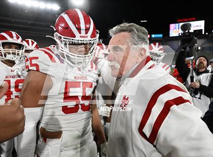 Thumbnail 3 in Mater Dei vs. St. John Bosco (Post Game) photogallery.