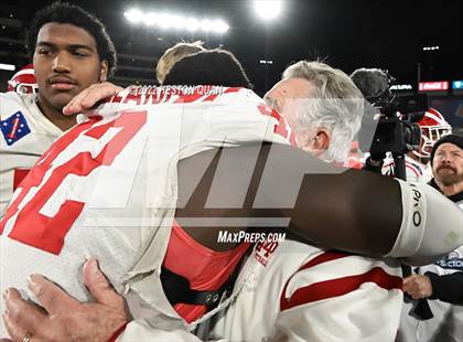 Thumbnail 3 in Mater Dei vs. St. John Bosco (Post Game) photogallery.
