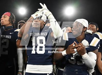 Thumbnail 3 in Mater Dei vs. St. John Bosco (Post Game) photogallery.