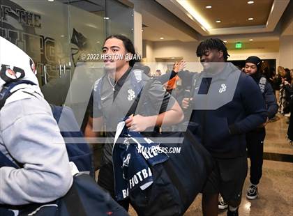 Thumbnail 1 in Mater Dei vs. St. John Bosco (Post Game) photogallery.