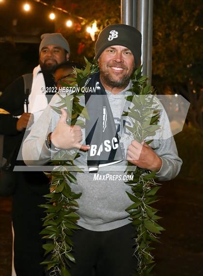 Thumbnail 3 in Mater Dei vs. St. John Bosco (Post Game) photogallery.