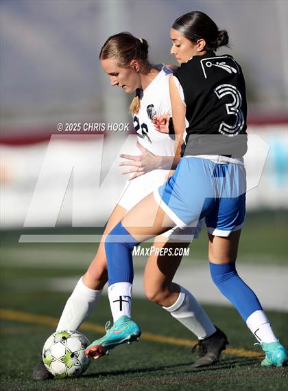 Thumbnail 2 in Sunnyside vs Pusch Ridge Christian Academy (Kelly Pierce Soccer Tournament) photogallery.