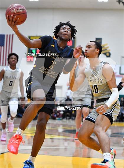 Thumbnail 1 in Sierra Canyon vs. Rancho Christian (The Classic at Damien) photogallery.