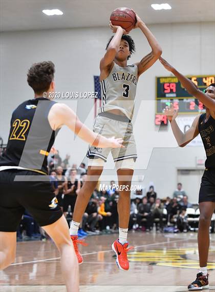 Thumbnail 1 in Sierra Canyon vs. Rancho Christian (The Classic at Damien) photogallery.