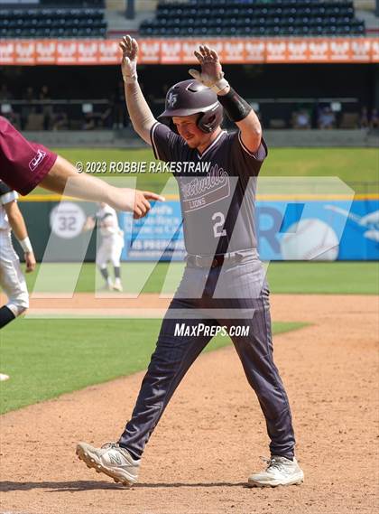 Thumbnail 3 in Abbott vs. Fayetteville (UIL 1A Baseball State Final) photogallery.