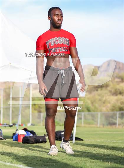 Thumbnail 1 in Tucson High Magnet School vs Desert View (SOAZ 7 on 7 Tournament) photogallery.