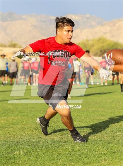 Thumbnail 1 in Tucson High Magnet School vs Desert View (SOAZ 7 on 7 Tournament) photogallery.