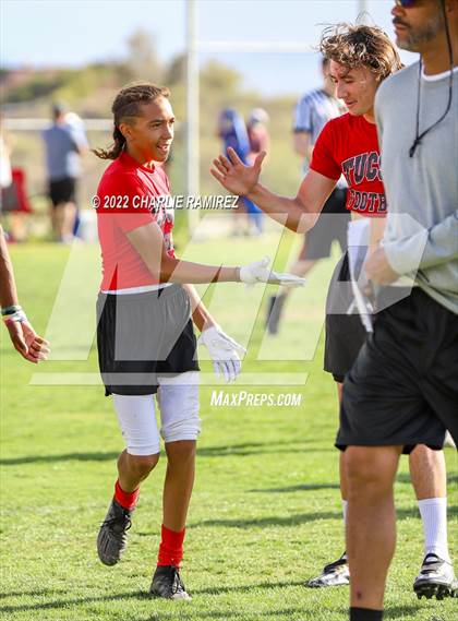 Thumbnail 2 in Tucson High Magnet School vs Desert View (SOAZ 7 on 7 Tournament) photogallery.