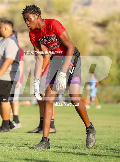 Thumbnail 3 in Tucson High Magnet School vs Desert View (SOAZ 7 on 7 Tournament) photogallery.