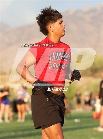Thumbnail 2 in Tucson High Magnet School vs Desert View (SOAZ 7 on 7 Tournament) photogallery.