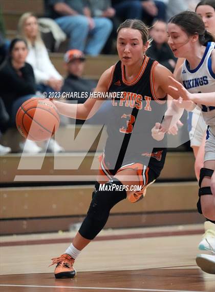 Thumbnail 1 in St. Pius X vs. Nolan Catholic (TAPPS 6A Area Playoff) photogallery.