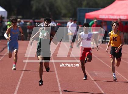 Thumbnail 2 in CIF NCS Meet of Champions (Boys Sprint Finals 100 400 800 110H 300H 4x100 4x400) photogallery.