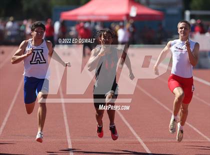 Thumbnail 1 in CIF NCS Meet of Champions (Boys Sprint Finals 100 400 800 110H 300H 4x100 4x400) photogallery.