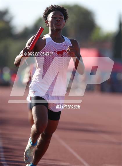 Thumbnail 2 in CIF NCS Meet of Champions (Boys Sprint Finals 100 400 800 110H 300H 4x100 4x400) photogallery.