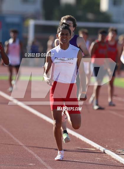 Thumbnail 3 in CIF NCS Meet of Champions (Boys Sprint Finals 100 400 800 110H 300H 4x100 4x400) photogallery.