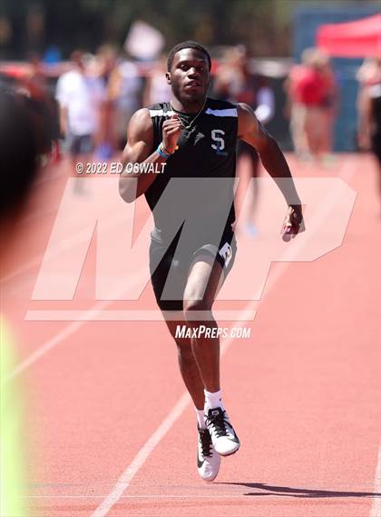 Thumbnail 1 in CIF NCS Meet of Champions (Boys Sprint Finals 100 400 800 110H 300H 4x100 4x400) photogallery.