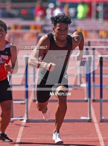 Thumbnail 2 in CIF NCS Meet of Champions (Boys Sprint Finals 100 400 800 110H 300H 4x100 4x400) photogallery.