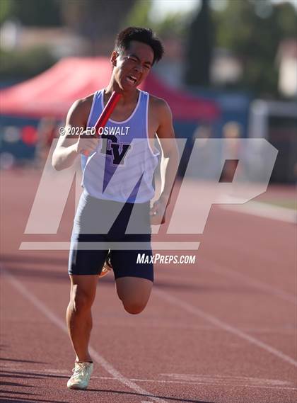 Thumbnail 3 in CIF NCS Meet of Champions (Boys Sprint Finals 100 400 800 110H 300H 4x100 4x400) photogallery.