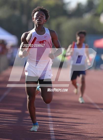 Thumbnail 3 in CIF NCS Meet of Champions (Boys Sprint Finals 100 400 800 110H 300H 4x100 4x400) photogallery.